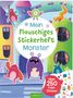 : Mein flauschiges Stickerheft - Monster, Buch