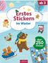 Erstes Stickern - Im Winter, Buch
