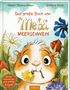 „Das große Buch von Metti Meerschwein“, Illustration: Meerschweinchen mit Blume im Mund, umgeben von bunten Blumen., Buch