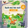 „Such mal, hör mal! Im Wald“ und „MIT 25 SOUNDS“. Illustration mit Fuchs, Hasen und Waldtieren., Buch