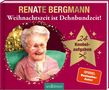 "RENATE BERGMANN. Weihnachtszeit ist Dehnbundzeit! 24 Knobelaufgaben. SPIEGEL Bestseller-Autor." Illustration einer älteren Frau mit Sektglas., Buch