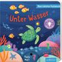 „Unter Wasser, Mein liebstes Pustebuch, Pusten & Leuchten, Puste mal!“ zeigt eine grüne Schildkröte im Meer mit Fischen., Buch