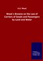 H. G. Wood: Wood´s Browne on the Law of Carriers of Goods and Passengers by Land and Water, Buch