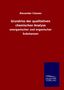 Alexander Classen: Grundriss der qualitativen chemischen Analyse, Buch