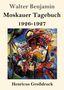 Walter Benjamin Moskauer Tagebuch 1926-1927. Darunter eine bunte abstrakte Illustration mit leuchtenden Farben und Formen., Buch