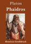 Oben: Platon. Mitte: Phaidros. Unten: Henricus Großdruck. Antike Figur in Gewand mit Buch, in gemalter Szene., Buch