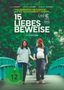 „15 Liebesbeweise“ in großer Schrift, darunter zwei Frauen, die Händchen haltend auf einer Brücke spazieren., DVD