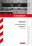 Arbeitsheft Deutsch, Ganzschrift 2026/2027 „Weggesperrt“ von Grit Poppe. Schwarz-weißes Bild eines Paares von Augen.