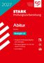 "2027, STARK Prüfungsvorbereitung, Abitur Hessen, Biologie LK. Roter Hintergrund, weißer Text, blaues Logo."