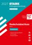 2027 STARK Prüfungsvorbereitung, inkl. Basiswissen. Französisch Realschulabschluss Bayern. Rotes und blaues Design.