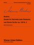 Johannes Brahms: Sonate für Klarinette (oder Bratsche) und Klavier Es-Dur op. 120 Nr. 2, Noten