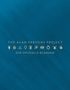 "The Alan Parsons Project. Der offizielle Bildband." Goldener Text auf blauem Hintergrund, mit Symbolreihe darunter.