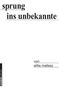 Gitta Mallasz: Sprung ins Unbekannte, Buch, Buch