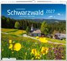 "Schwarzwald 2027" oben, darunter Landschaft mit Wiese, Blumen, Kirche, Häusern, Wäldern und Bergen im Hintergrund.