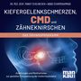 „Kiefergelenkschmerzen, CMD und Zähneknirschen“ mit Autorennamen. Illustration eines Schädels mit Hervorhebung des Kiefergelenks., MP3-CD