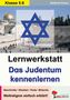 Klasse 5-8, Lernwerkstatt: Das Judentum kennenlernen. Illustration der Klagemauer mit Davidstern., Buch