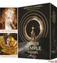 "INNER TEMPLE ORAKEL" auf der Box, mit goldener Figur vor leuchtenden Kreisen und Sternenhintergrund.