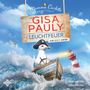 „Mamma Carlotta ermittelt - Gisa Pauly - Leuchtfeuer - Ein Sylt-Krimi“; Möwe mit Piratenhut im Boot vor Leuchtturm, stürmische See., 2 MP3-CDs