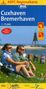 : ADFC-Regionalkarte Cuxhaven Bremerhaven mit Tagestouren-Vorschlägen, 1:75.000, Div.