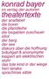 Konrad Bayer: Theatertexte, Buch