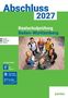 Abschluss 2027, Realschulprüfung Baden-Württemberg. Eine Gruppe von sechs lächelnden Jugendlichen blickt nach oben., Buch