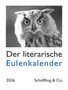 Julia Bachstein: Der literarische Eulenkalender 2026, KAL