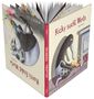 Texte: "Ricky sucht Worte", "Regi Widmer", "Romi findet Worte". Illustration: Tiere erschaffen bunte Formen., Buch
