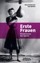 Ein schwarz-weißes Foto einer Frau, die einen Boxsack bearbeitet. Texte: "Alina Schwermer, Elke Wittich", "Erste Frauen", "Pioniergeschichten des Sports". Unten rechts ein Logo mit "edition einwurf"., Buch
