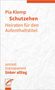 "Pia Klemp: Schutzehen - Heiraten für den Aufenthaltstitel. Unrast, transparent, linker alltag." Logo unten links., Buch