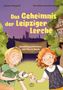 „Das Geheimnis der Leipziger Lerche. Detektivgeschichten mit Max & Marie.“ Zwei Kinder halten ein Tier in Kleidung., Buch