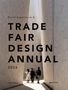 Text: "Brand Experience & Trade Fair Design Annual 2026, Janina Poesch, avedition." Drei Personen zwischen hohen, geometrischen Wänden., Buch