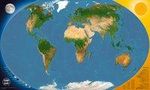 GLOW IN THE DARK Satellitenbild Weltkarte, Diverse
