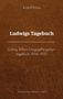 Text: "Rudolf Kraus. Ludwigs Tagebuch. Ludwig Stifters Kriegsgefangenen-tagebuch 1914–1920. Verlagshaus Hernals | Wien."  
Design: Brauner Lederhintergrund., Buch