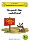 Ein Panda mit Koffer zeigt auf ein Holzschild mit "CHINA" in gelber Schrift, darunter chinesische Zeichen., Buch