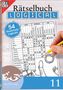 Aufschrift: "Rätselbuch Logical". Ein Textfeld beschreibt "54 illustrierte Logicals". Eine Hand hält einen gelben Bleistift., Buch