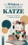 "Das Winken der vergnügten Katze", 28 heilsame Geschichten. Eine winkende Maneki-Neko, Tasse, offenes Buch., Buch