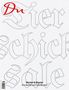 „Diener & Diener Ein Recht auf Geschichte“ in schwarzer Schrift. „Nier Schick sale“ als großer, grauer Schriftzug. Oben links rotes „Du“.
