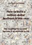 Texte: „Günther & Yves Plamenig“, „How to build a million-dollar business in one year“, „The roadmap to success“, „Success is an attitude to life“. Hintergrund: viele 100-Dollar-Scheine., Buch