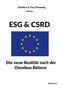 "ESG & CSRD. Die neue Realität nach der Omnibus Reform." EU-Flagge mit gelben Sternen auf blauem Grund., Buch