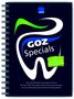 „GOZ Specials“, 2. überarbeitete Auflage, blaues Zahnlogo auf schwarzem Spiralbuch, Herstellername oben., Buch