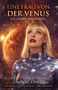 Oben: "EINE FRAU VON DER VENUS", "DIE OZARK-INTERVIEWS". Unten: "OMNEC ONEC". Frau in futuristischer Kleidung vor Sternenhimmel., Buch