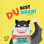 "DU BIST DRAN! Inge Bosse" oben. "VORLÄUFIGES COVER" quer. Illustration: Figur mit Umhang und erhobener Faust.