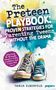 "The Preteen Playbook: Proven Strategies for Parenting Tweens Without the Drama." Zwei Turnschuhe auf buntem Hintergrund., Buch