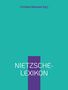 Text: "Christian Niemeyer (Hg.)", "NIETZSCHE-LEXIKON". Design: Türkis mit lila vertikalem Streifen., Buch
