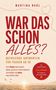 Texte: "War das schon alles?", "Befreiende Antworten für Frauen ab 50". Sonnenuntergangsillustration mit fliegenden Vögeln., Buch