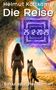 „Helmut Kottkamp, Die Reise, Ein utopischer Roman, 25:12:20:29.“ Frau und Hund vor einem mystischen Tunnel., Buch
