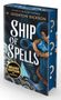 „Ein Schiff. Ein Kapitän. Eine Entscheidung.“ „Ship of Spells“. Deluxe Edition mit Farbschnitt. Ein Anker mit Seil., Buch