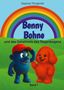 Der Titel lautet "Benny Bohne und das Geheimnis des Regenbogens". Zwei bunte Figuren stehen vor einem Regenbogen., Buch