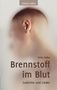 Text: "Edition Salka", "Sirko Salka", "Brennstoff im Blut", "Gedichte und Lieder". 
Ein Mensch neigt den Kopf zur Seite., Buch
