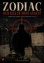 ZODIAC: DER KILLER OHNE GESICHT. Illustration eines Mannes, mysteriöse Symbole, Golden Gate Bridge im Hintergrund., Buch
